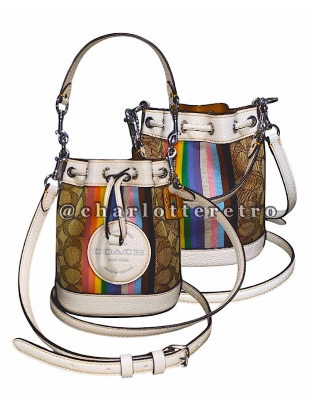 Coach PRIDE Dempsey Mini Bucket Bag • CJ661